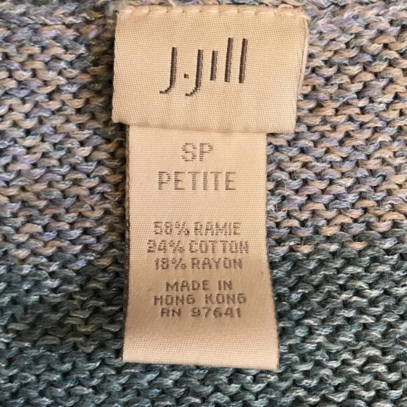 J.Jill 8P Petite Multi Color Button Knit Sweater - Picture 3 of 8